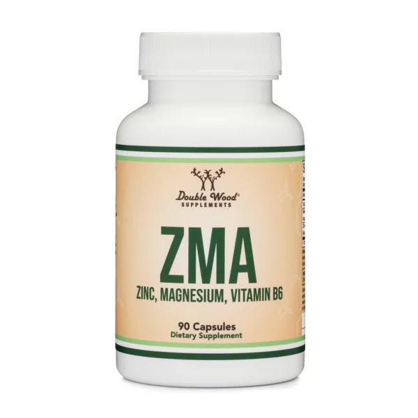 Double Wood ZMA Supplement — Zinc, Magnesium & Vitamin B6, 90 Capsules