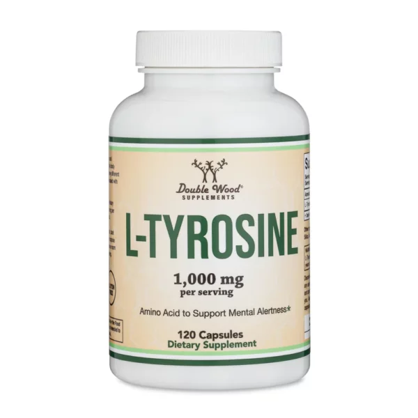 Double Wood L-Tyrosine 1,000mg – 120 Veggie Capsules